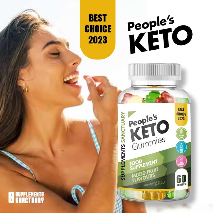 Peoples Keto 60 Mixed Flavour Gummies, Great Taste and Low Sugar