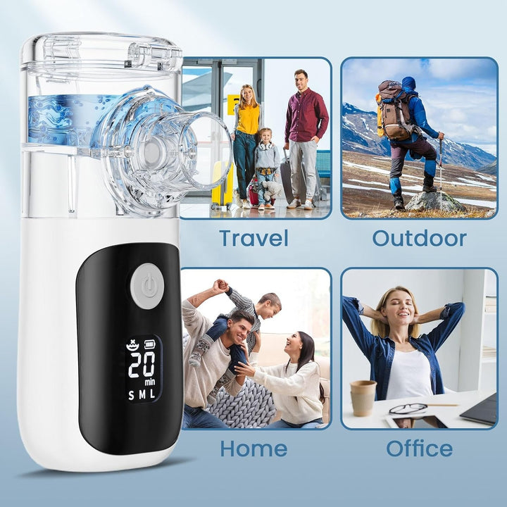 Portable Nebulizer Machine for Adults & Kids - Rechargeable Handheld Spray Inhaler, Easy to Use & Clean, Compact for Home & Travel