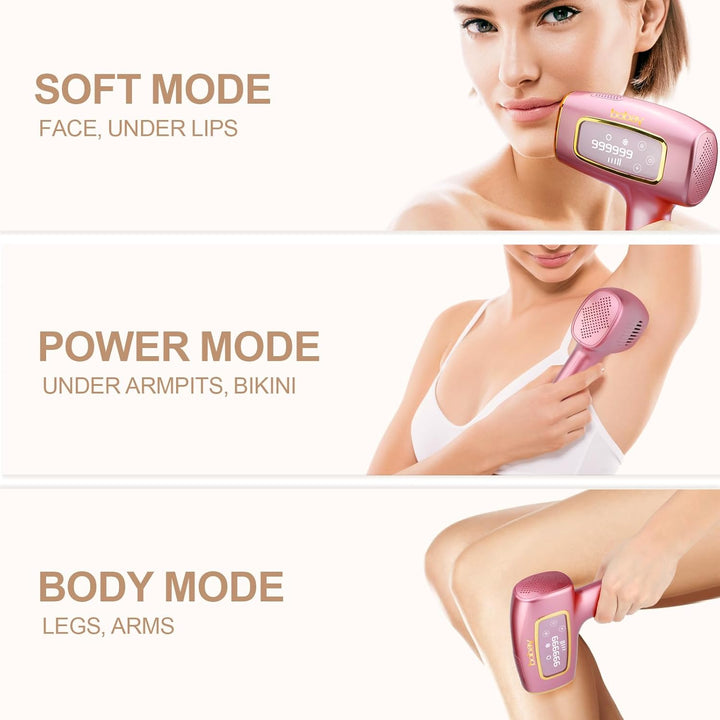 IPL Laser Hair Removal Device for Women, Ice-Cooling Painless Permanent IPL Hair Removal, 999,990 Flashes for Legs Arms Armpit Body Bikini, at Home Handheld Laser Hair Remover Epilator