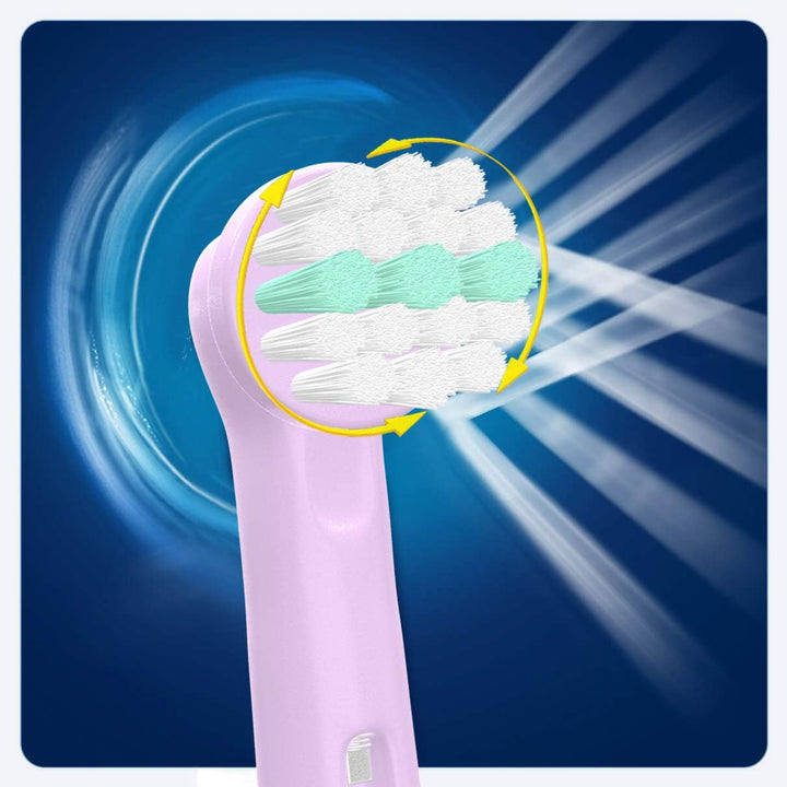 16Pcs Toothbrush Head for Kids, Toothbrush Head Compatible for Oral B, Children Electric Toothbrush Heads Replacement Heads for Braun, Dual Clean, Precision Clean, White Clean