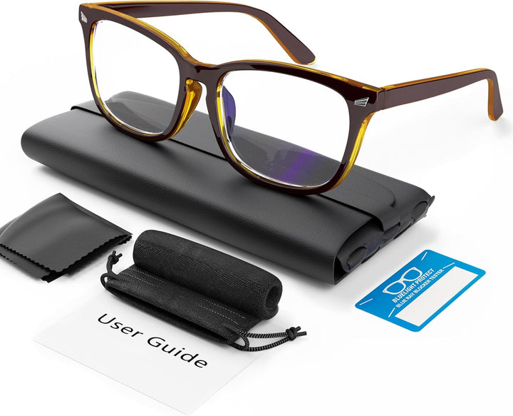 Blue Light Blocking Glasses, Gaming Computer Glasses anti Glare Headache Eyes Strain Glasses with Blue Light Filter, Super Light Weight Fashion