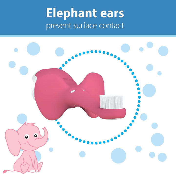 Natural Flow Infant Toothbrush, Toothpaste Combo Pack, Pink