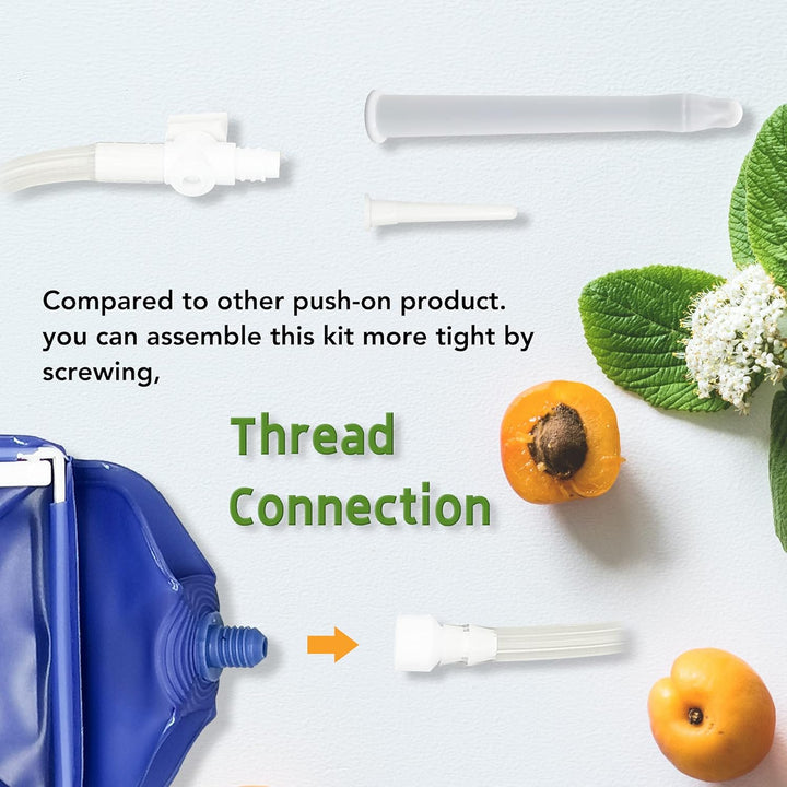 Enema Bag Kit Home Coffee Enema Irrigator Set Travel Enema Set for Men and Women Colon Cleaning 2 Litre