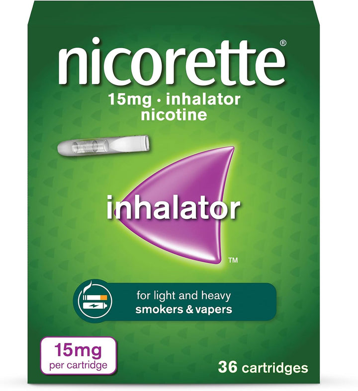 15Mg Inhalator (36 Cartridges), Discreet & Convenient Nicotine Inhaler for Quitting Smoking with Replaceable Cartridges, Quit Smoking Aid or Vaping Cessation Aid