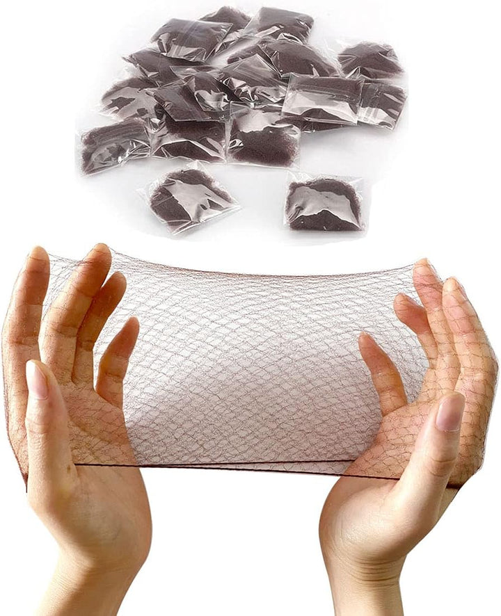 20 Pcs Hair Nets for Women Bun,Invisible Hair Nets Elastic Edge Mesh (Blonde)