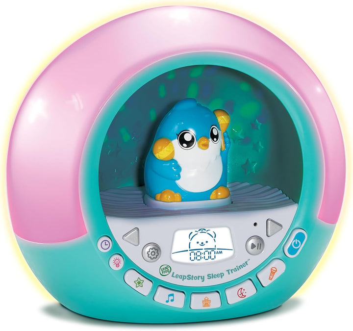 Leapstory Sleep Trainer, 60+ Soothing Stories & Songs, Record Your Own Stories, Includes Mood Lights & Animations, 3 Animal Companions, Suitable for Children Ages 3, 4, 5+ Years, English Version