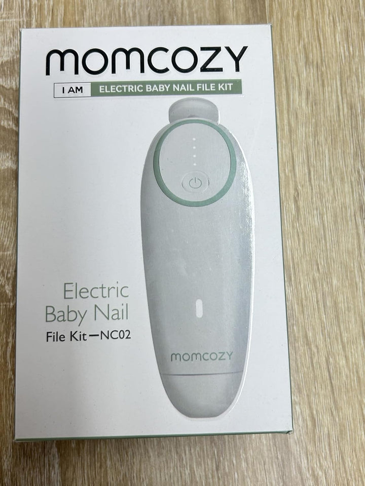 Baby Nail File Electric, Gentle Baby Nail Trimmer Electric Rechargeable, Baby Nail Clipper Electric, 360° Fog LED Gentle Light, 7 Grinding Head Replacement Pads