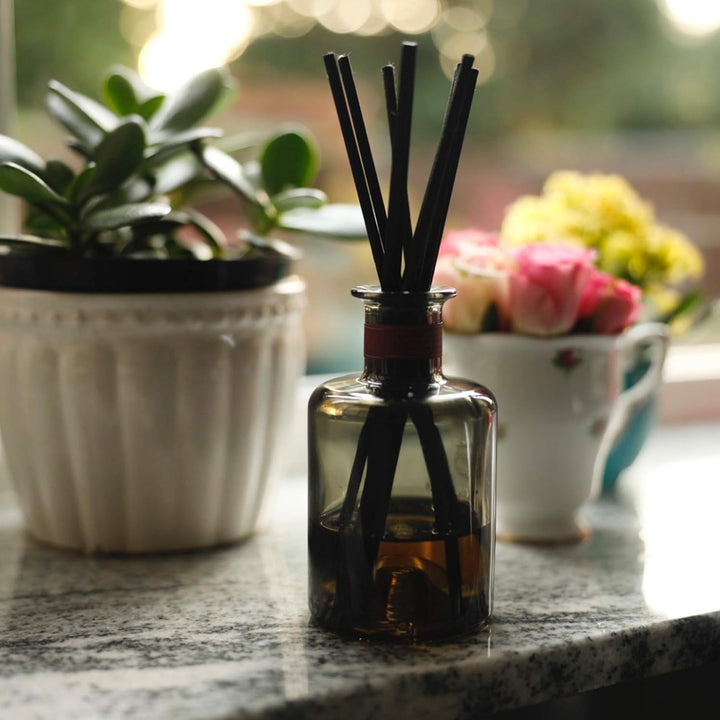 120 Black Fibre Reed Diffuser Sticks - 20Cm X 4Mm - Thick Diffuser Reeds