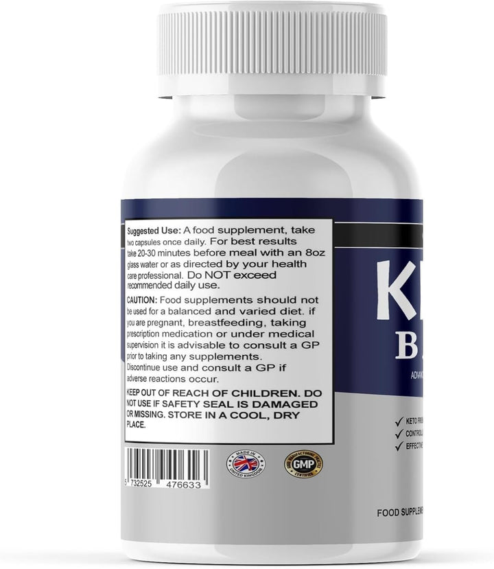 Keto Base - Weight Management Capsules - Natural Ingredients - 60 Capsules/