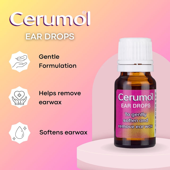 Extra Virgin Olive Oil Ear Drops, 10Ml, Gentle, Natural Formulation, Helps to Relieve Symptoms of Ear Wax, Softens Earwax, Dropper Included