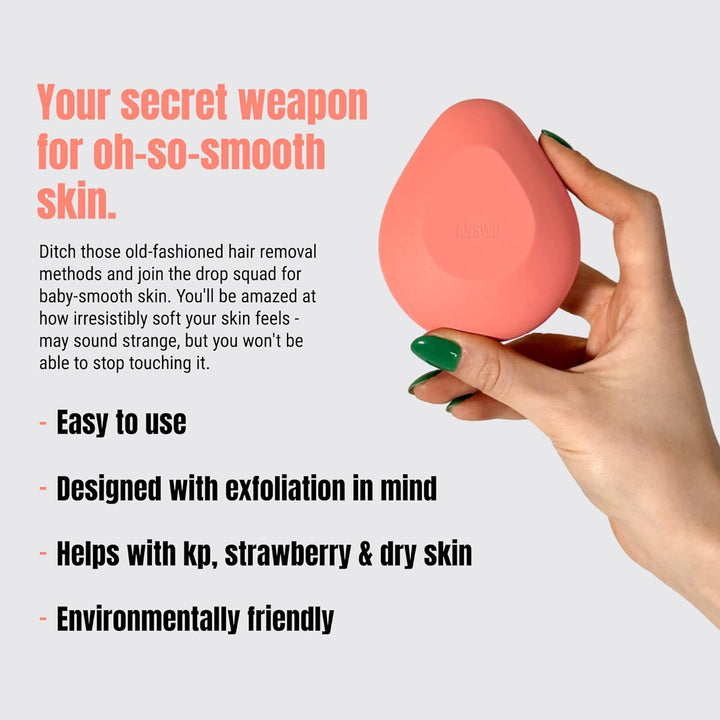 Crystal Hair Eraser for Men & Women | All Body Painless Hair Removal Stone | Magic Crystal Hair Remover | Portable & Reusable Silky Hair Remover