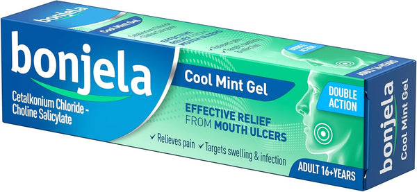 Adult Gel 15G - Mint Oral Pain Relief for Mouth Ulcers, Cold Sores, Dentures - Fast 3-Minute Action, Fights Infections, Medication for Quick Comfort