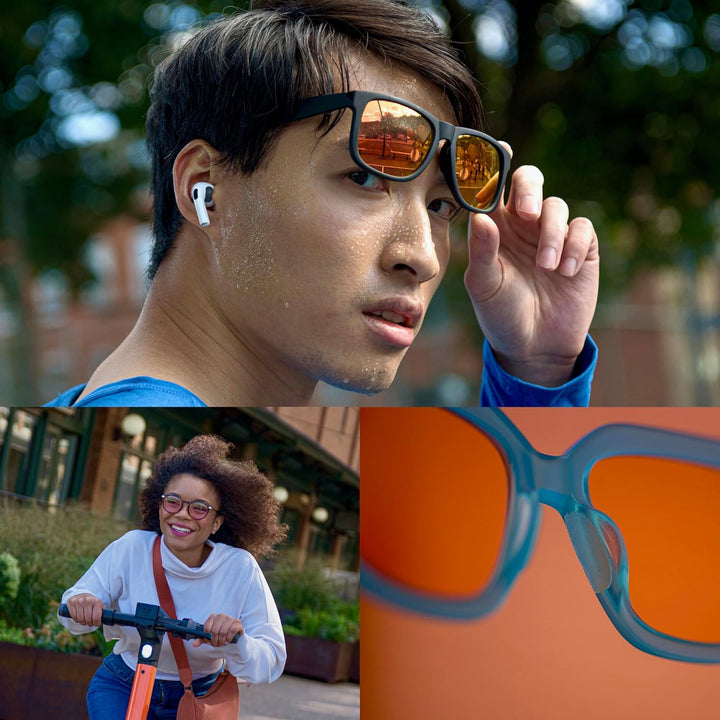 Gecko Grip Glasses Nose Pads (5 Clear Pairs) - Anti-Slip Nose Pads for Glasses, USA Made, Micro-Structured Fibers, Ultra-Strong Grip and Ultra-Soft, Self Stick Adhesive, 1 X 7 X 16 Mm