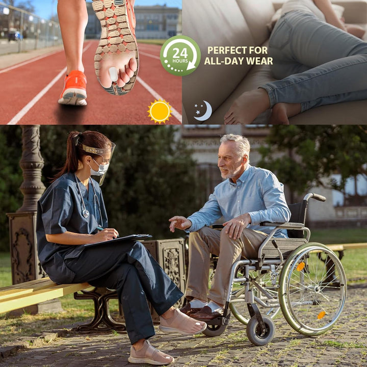 8 PCS Toe Separator, Silicone Toe Spreaders Bunion Gel Toe Spacers Separators, with 3 Sizes for Women Men Toe Pain Relief for Curled Toes and Overlapping Toes, Calluse (2L+4M+2S)