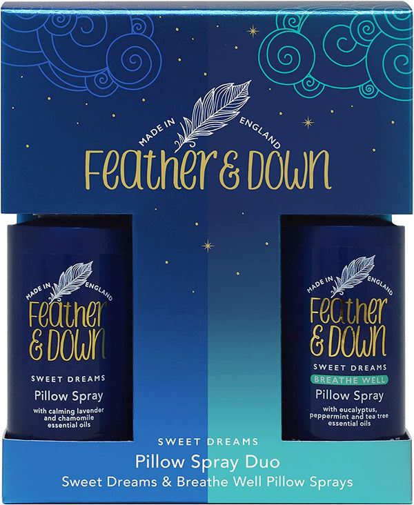 Pillow Spray Duo Gift Set (50Ml Sweet Dreams Pillow Spray & 50Ml Breathe Well Pillow Spray) - the Perfect Sleep Gift. Cruelty Free. Vegan Friendly.