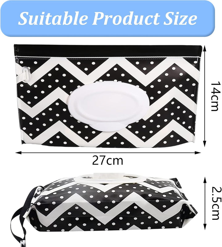 5Pcs Baby Wet Wipe Dispenser - EVA Waterproof Refillable Travel Pouch, Reusable Portable Holder for Babies
