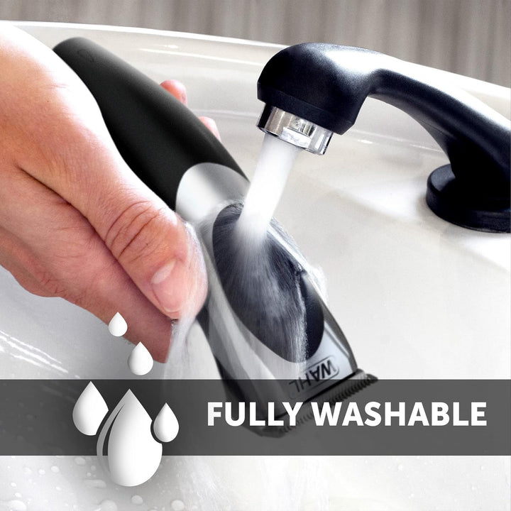 Clip ‘N Rinse Cord/Cordless Hair Clipper, Rechargeable Clipper, Hair Clippers for Men, Male Grooming Set, Corded, Cordless, Washable Head, Home Hair Cutting