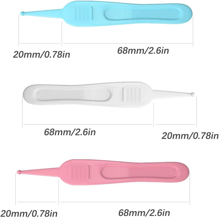 3 Pcs Baby Nose Tweezers, Nose Cleaning Tweezers, Nose Cleaning Tools, Gentle and Safe