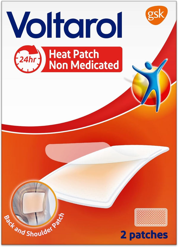 Heat Patch Pain Relief, Effective Back and Muscle Pain Relief, Non Medicated Patches, Pack of 2
