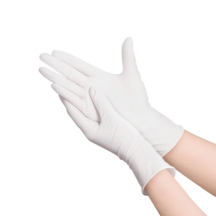 Nitrile® 3000 White Examination Glove - Powder & Latex Free Disposable Exam Gloves - Suitable for Multiple Sectors - Size Medium - 100Pcs