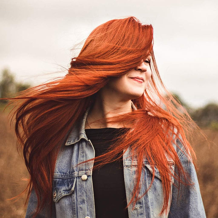 Henna Powder - Red Hair Dye - Fresh and Pure Organic - 200G -  (Copper Red, 200G)