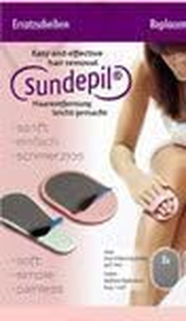 Sund Epil 12 Replacement Discs for Enthaarungspad - Hair Removal Discs - Strip - 12 Count - Unisex - Adults - Body & Facial Hair Removal