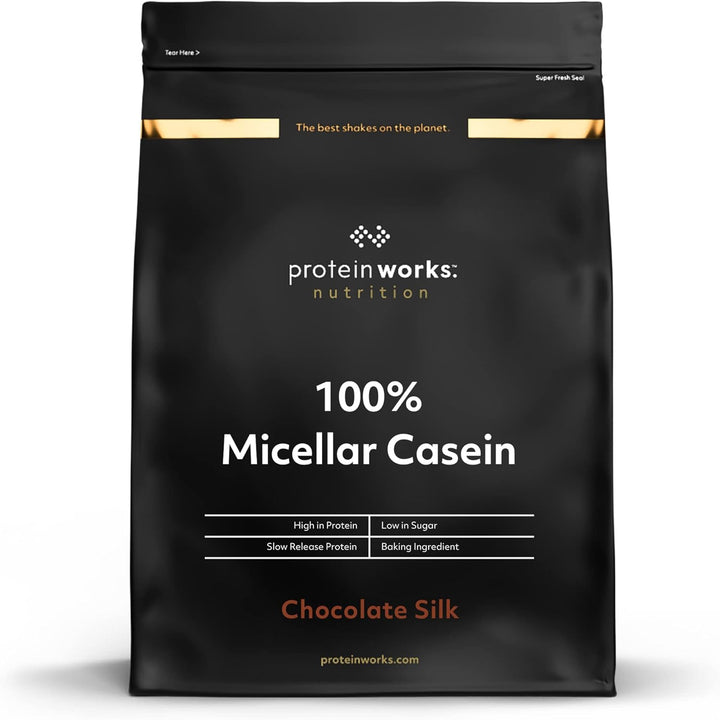 Protein Works 100% Micellar Casein Protein Powder | Slow Release Protein Shake | Amino Acids | High Protein| Vanilla Crème | 500 G Casein protein, Slow-digesting protein, Protein supplement, Protein powder, Muscle recovery protein, Fitness protein, High p