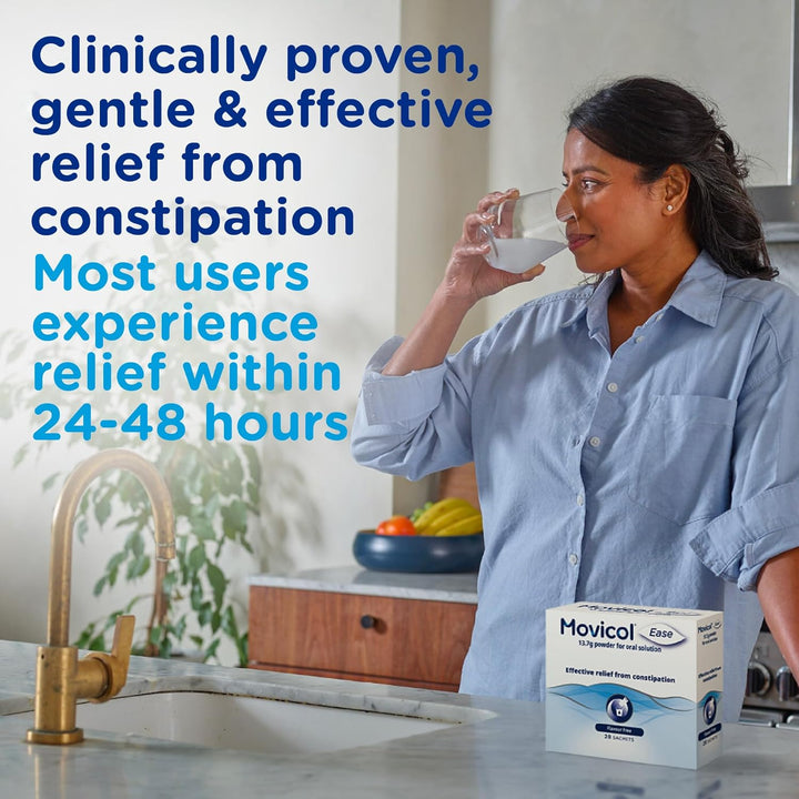 Ease Stick Sachets, Flavor Free, 20 Sachets, Constipation Relief for Adults, Laxatives, Relief, Hydrates, Softens & Help Restore Natural Bowel Movement