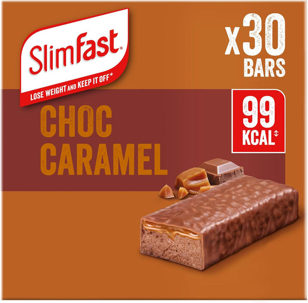 Snack Bar, Low Calorie Snack, Choc Caramel Flavour, 30 X 26 G Multipack (Packing May Vary)