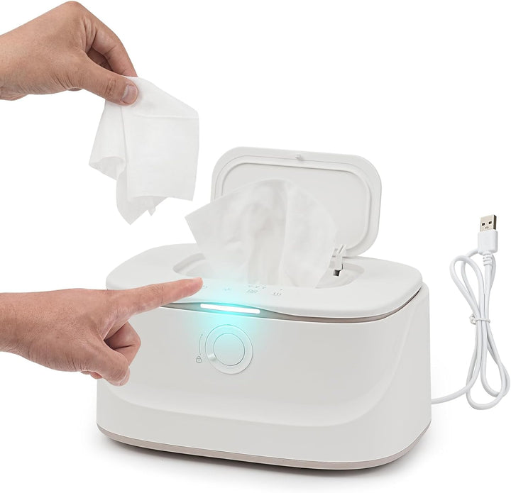 Baby Wipes Warmer - a Wet Wipe Holder That Integrates Small Night Lights, Energy Saving, USB Interface Charging, Suitable for Both Outdoor and Home Use ﻿
