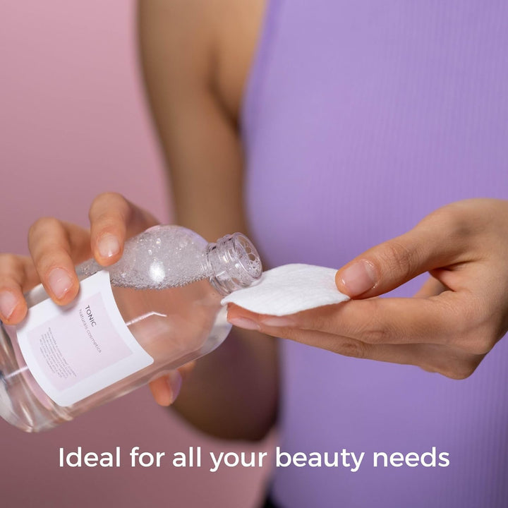 50 Large Oval Cotton Cosmetic Pads, Soft and Absorbent, Helps to Remove Make-Up, Gentle Enough to Use on Baby, 100 Cotton