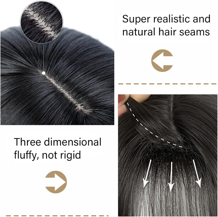 Black Bob Wig for Women, 14" Straight Bob Flat Bangs Short Black Wigs Shoulder Length, Short Bob Straight Wig with Bangs, Carnival Party Cosplay Halloween Hair Wigs for Girls Women