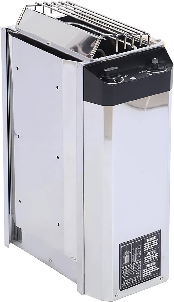 3KW Internal Control Type Stainless Steel Sauna Stove Heater Heating Tool Electric Wet Dry Sauna Heater for Sauna Room 220V for Sauna Heater Stove