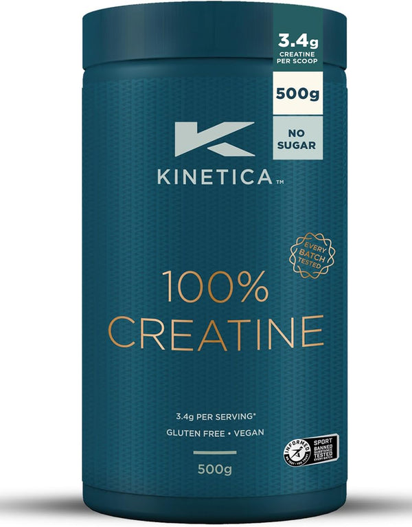 Sports Creapure® 100% Creatine Monohydrate Powder - Unflavoured | 3.4G Creatine/Serve, 147 Servings/500G Pack | Vegan & Gluten Free | Optimum for High Physical Performance & Muscle Power