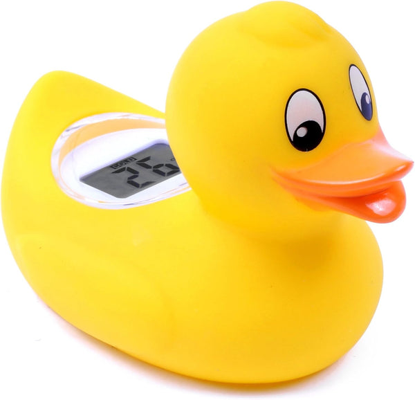 Digi Duckling Digital Water LCD Thermometer and Baby Bath Time Toy, Yellow , Pack of 1
