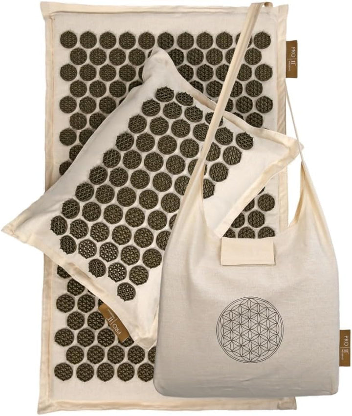 Eco Natural Acupressure Mat and Pillow Set Stunning Quality