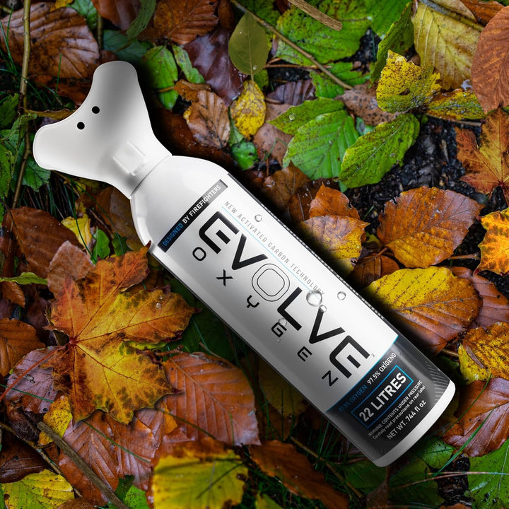 22-Litre Pure Oxygen Canister with Breathing Cup | Portable Oxygen Can | Ideal for Home Use and Outdoor Activities | Designed by Firefighters | Made in Britain | Pack of 2