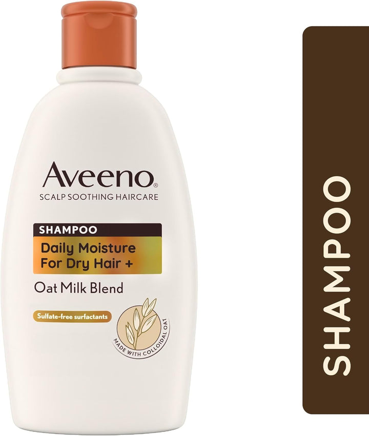 Scalp Soothing Haircare Daily Moisture Shampoo, Oat Milk Blend, for Dry Hair, Soothes Dry, Itchy & Flaky Scalp, Clinically Proven, Sulfate Free, 300Ml