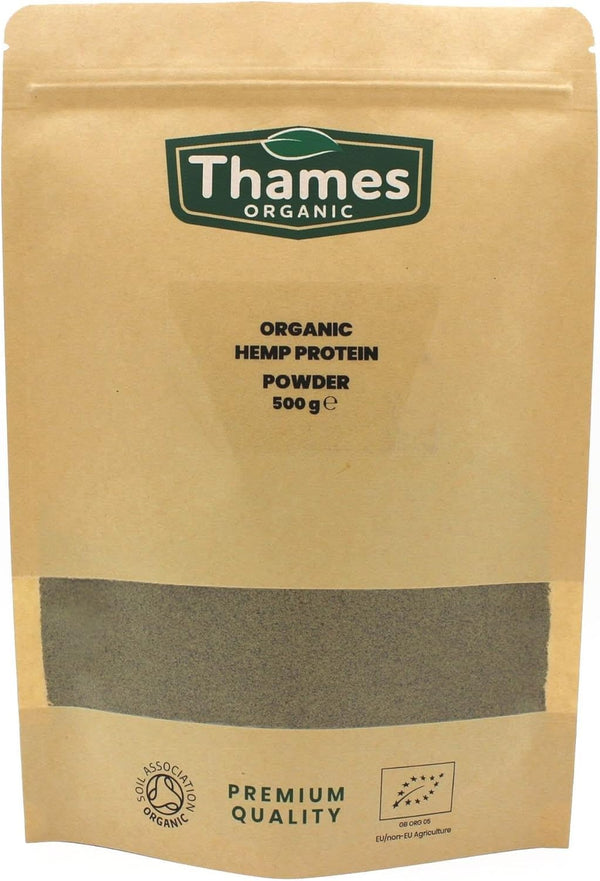 Organic Hemp Protein Powder 500G, Certified Organic, Non-Gmo, Vegan, No Additives, No Preservatives, Resealable Bag by  500G