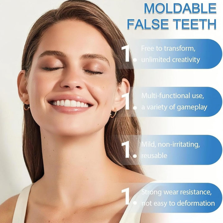 Temporary Tooth Filling Repair Kit with Tweezers,Moldable False Teeth for Replacing Missing or Broken Teeth,Dental Repair Beads,Temporary Tooth Filling,Tooth Filler,Fake Teeth,Versatile Applications