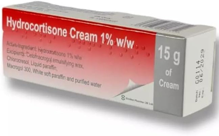 Swelling, Itching Irritated Skin Rash Insect Bites Cream- 1% Strength - 15G Tube