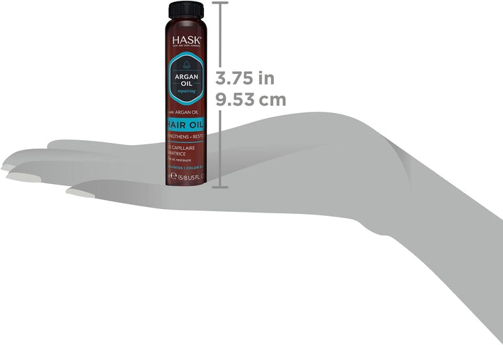 Argan Oil Shine Oil Vial Repairing for All Hair Types, Colour Safe, Gluten Free, Sulfate Free, Paraben Free - 1 18Ml Vial