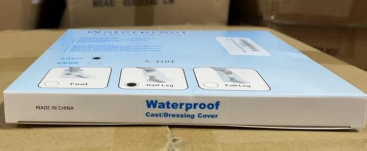 Cast Cover Lower Leg for Shower, Reusable Waterproof Cast Protector for Adult Leg, Ankle, Foot, Toe, 100% Watertight Seal Cast Bag Keep Your Cast Dry in the Shower