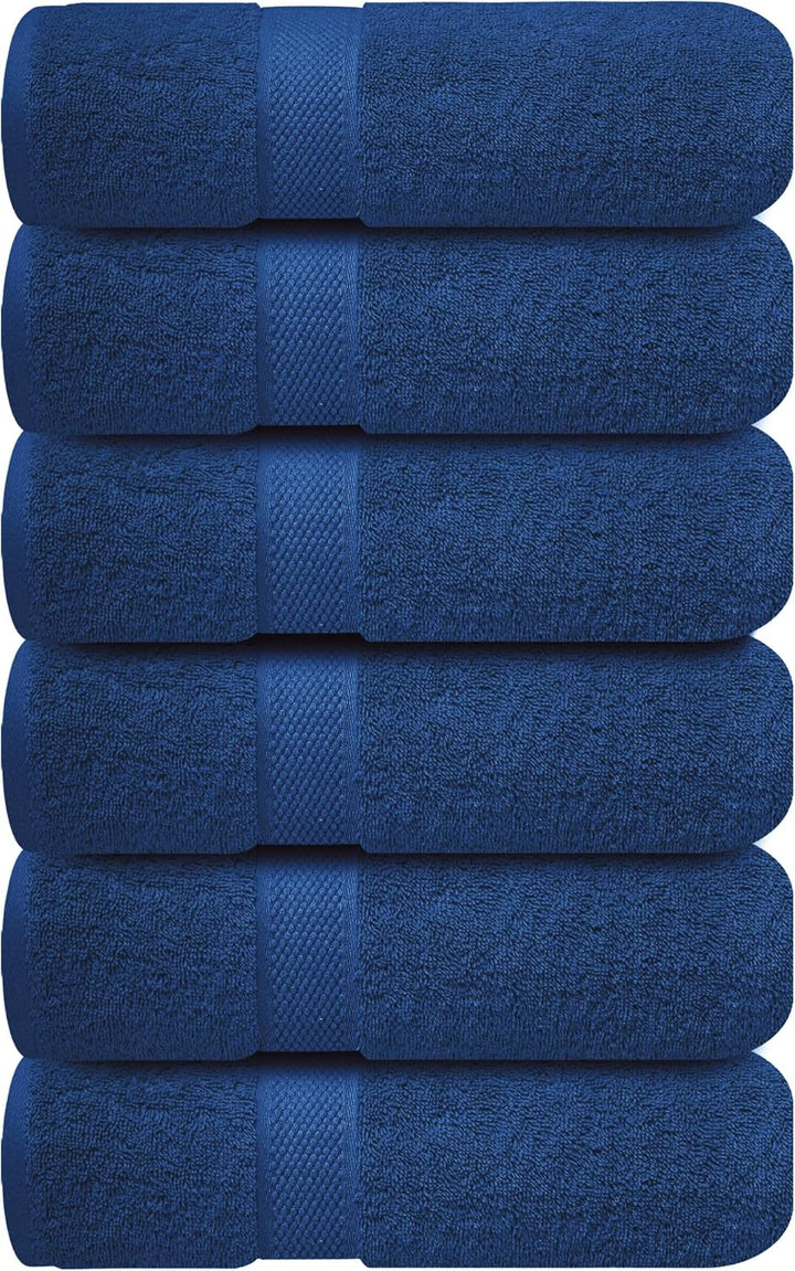 - 12 Pack Face Cloths |30X30 Cm| 100% Cotton Wash Cloths - Ultra Soft & Highly Absorbent Fingertip Towels for Spa, Gym, Hotel & Bathroom |Eloquent Blue|