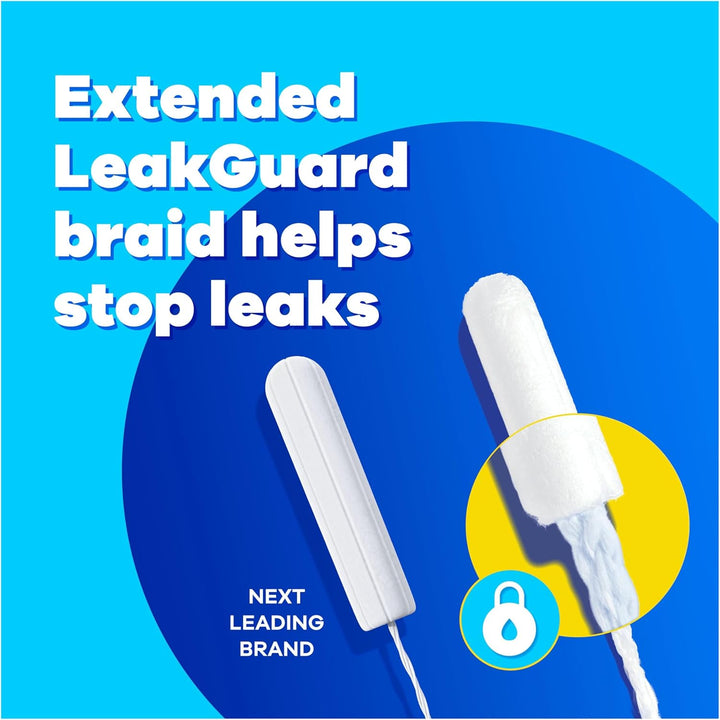 Compak Pearl Tampons, Super with Applicator, 64 Tampons (16 X 4 Packs), Leak Protection and Discretion