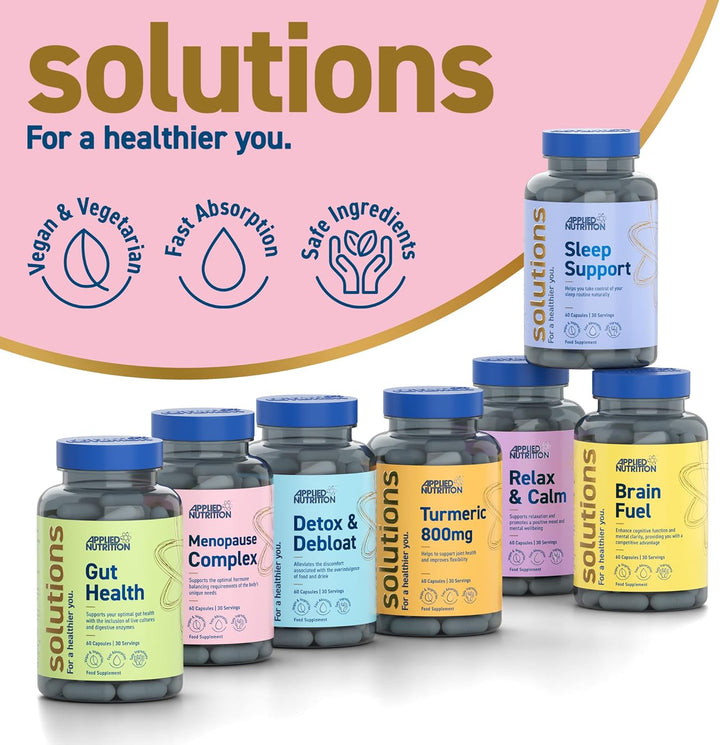 - Solutions - Menopause Complex - Vegan Capsules with Natural Hormonal Support - Best Fatigue Relief - Best Immune Support - Enhances Hormonal Balance - (60 Capsules – 30 Servings)