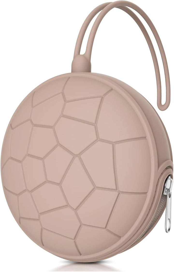 Dummy Holder Case Set,Bpa Free Silicone Pacifier Holder Pod,Dummy Storage Box,Portable Soother Pods for Baby Nappy Changing Bag Stroller,Travel,Home,Easy to Clean(Pink)