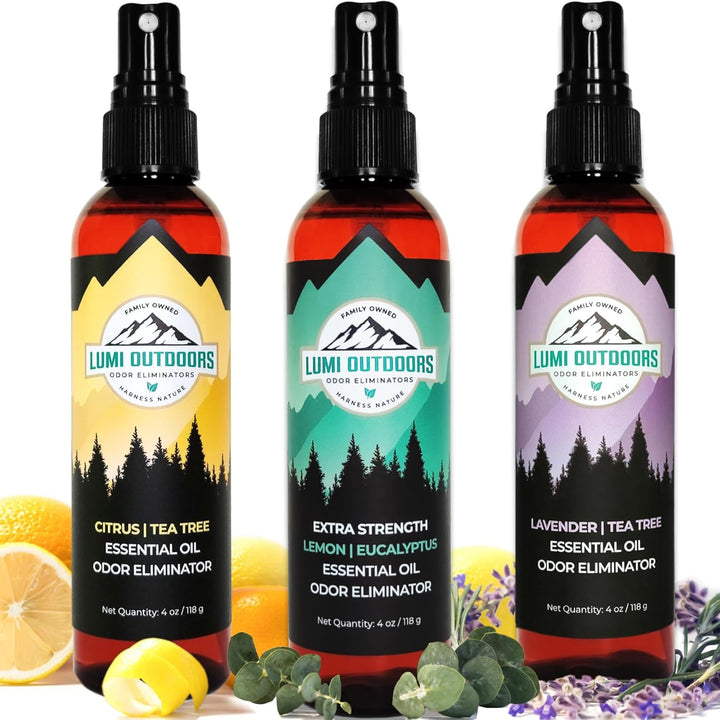 Natural Shoe Deodorizer Spray & Foot Odor Eliminator- Extra Strength- Eucalyptus Lemongrass