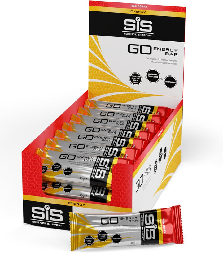 SIS Go Energy Bar, High Carb, Fruit Infused Energy Bar, Chocolate Fudge Flavour (30 Packs)