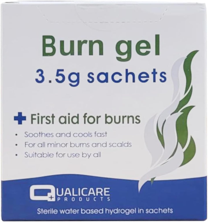 First Aid Burn Gel Blots Sachets 3.5G - Soothes & Cools Burns/Scalds (Pack of 5)